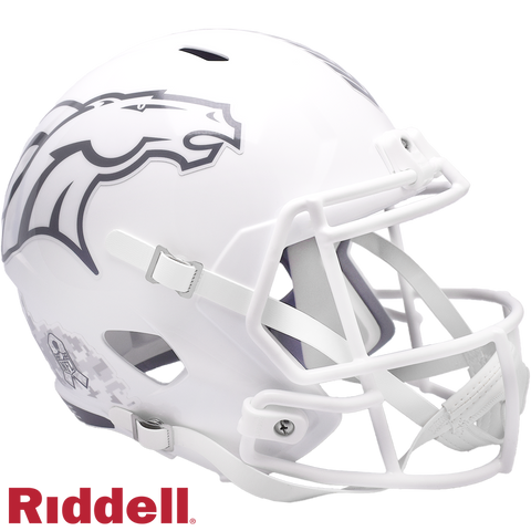 Denver Broncos Helmet Riddell Replica Full Size Speed Style Salute To Service 2024-0