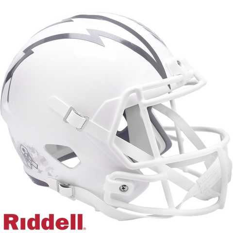 Los Angeles Chargers Helmet Riddell Replica Full Size Speed Style Salute To Service 2024-0