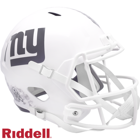 New York Giants Helmet Riddell Replica Full Size Speed Style Salute To Service 2024-0