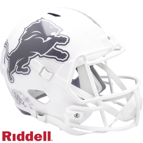Detroit Lions Helmet Riddell Replica Full Size Speed Style Salute To Service 2024-0