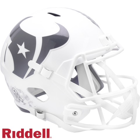 Houston Texans Helmet Riddell Replica Full Size Speed Style Salute To Service 2024-0