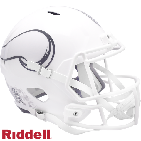 Minnesota Vikings Helmet Riddell Replica Full Size Speed Style Salute To Service 2024-0