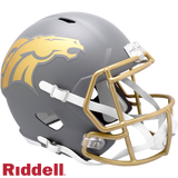 Denver Broncos Helmet Riddell Replica Full Size Speed Style Slate Alternate 2024-0