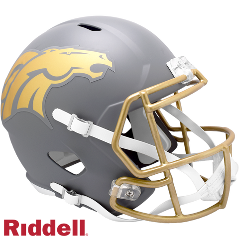 Denver Broncos Helmet Riddell Replica Full Size Speed Style Slate Alternate 2024-0