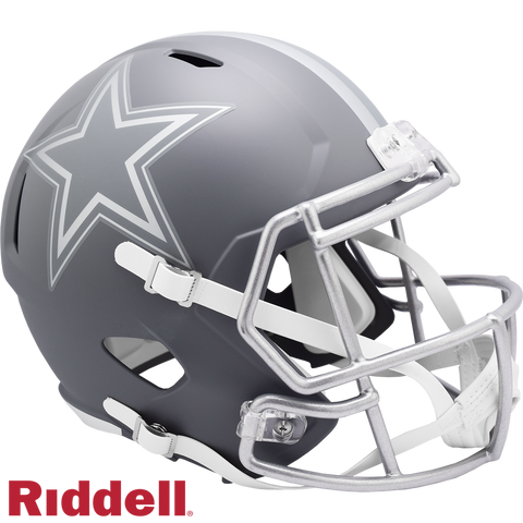 Dallas Cowboys Helmet Riddell Replica Full Size Speed Style Slate Alternate-0