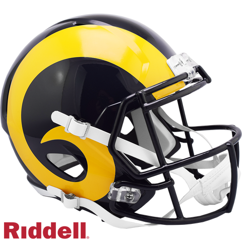 Los Angeles Rams Helmet Riddell Replica Full Size Speed Style 1981-1999 T/B Special Order-0