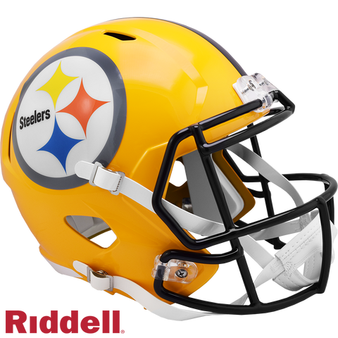 Pittsburgh Steelers Helmet Riddell Replica Full Size Speed Style 2007 Gold T/B-0