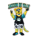 Jacksonville Jaguars Pennant Shape Cut Mascot Design-0