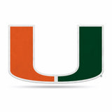 Miami Hurricanes Pennant Shape Cut Logo Design-0