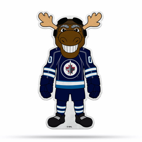 Winnipeg Jets Pennant Shape Cut Mascot Design Special Order-0