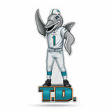 Miami Dolphins Pennant Shape Cut Mascot Design-0