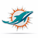 Miami Dolphins Pennant Shape Cut Logo Design-0