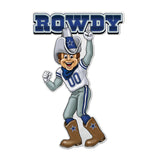 Dallas Cowboys Pennant Shape Cut Mascot Design-0