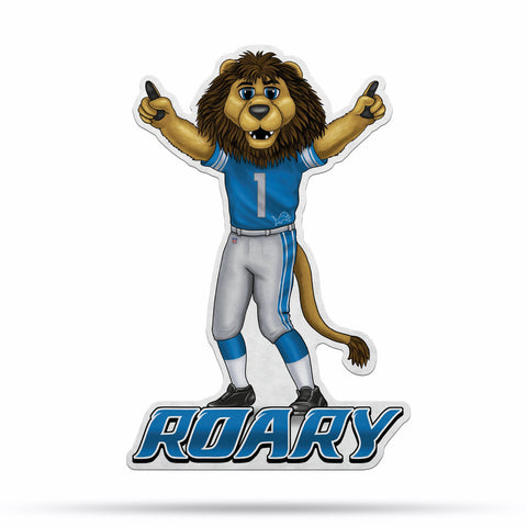 Detroit Lions Pennant Shape Cut Mascot Design-0