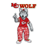 Kansas City Chiefs Pennant Shape Cut Mascot Design-0