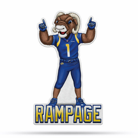 Los Angeles Rams Pennant Shape Cut Mascot Design-0