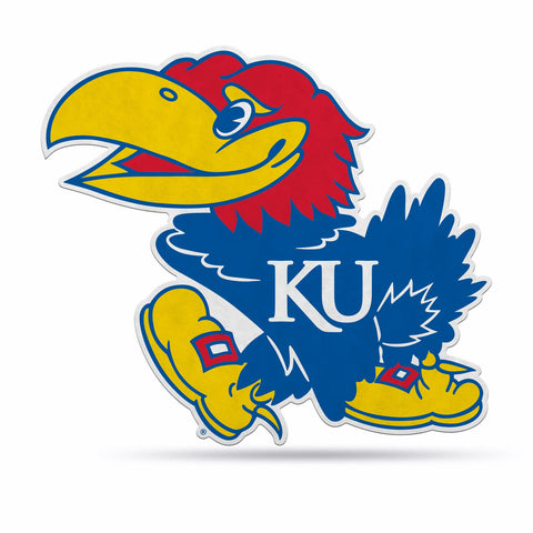 Kansas Jayhawks Pennant Shape Cut Logo Design-0