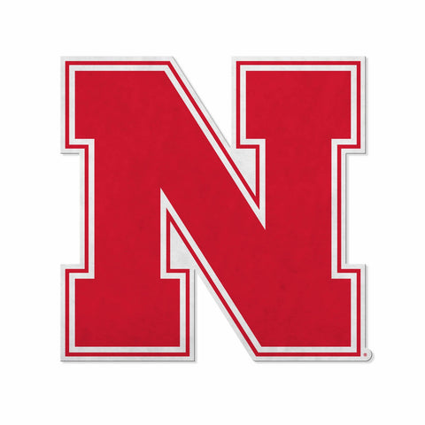 Nebraska Cornhuskers Pennant Shape Cut Logo Design-0