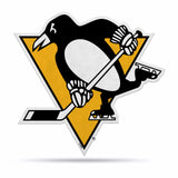 Pittsburgh Penguins Pennant Shape Cut Logo Design-0