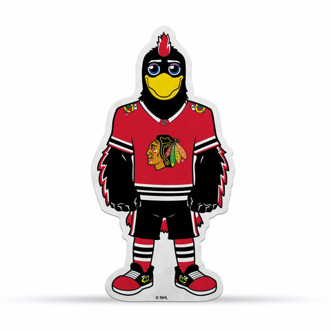 Chicago Blackhawks Pennant Shape Cut Mascot Design-0