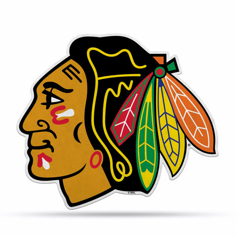 Chicago Blackhawks Pennant Shape Cut Logo Design-0