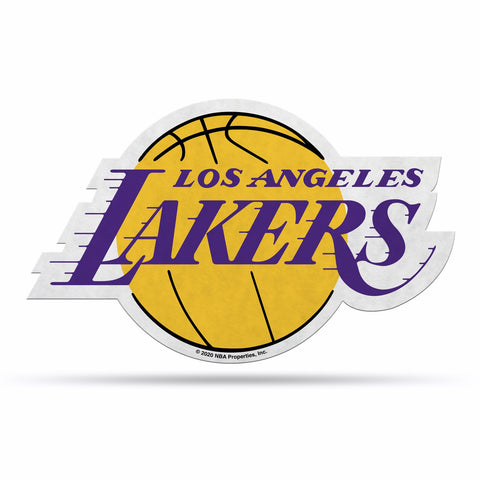 Los Angeles Lakers Pennant Shape Cut Logo Design-0