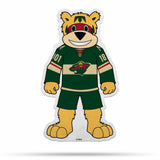 Minnesota Wild Pennant Shape Cut Mascot Design-0