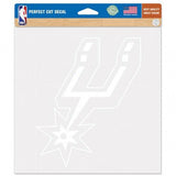 San Antonio Spurs Decal 8x8 Die Cut White - Team Fan Cave