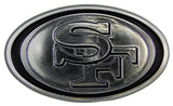 San Francisco 49ers Auto Emblem - Silver - Team Fan Cave