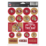 San Francisco 49ers Decal Sheet 5x7 Vinyl-0