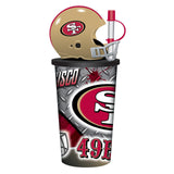 San Francisco 49ers Helmet Cup 32oz Plastic with Straw