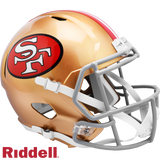 San Francisco 49ers Helmet Riddell Replica Full Size Speed Style 1964-1995 T/B Special Order-0