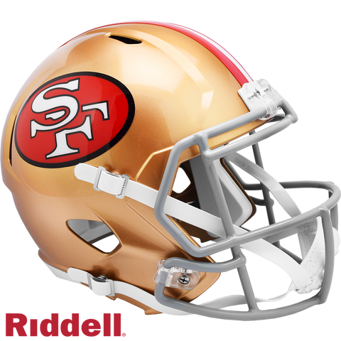 San Francisco 49ers Helmet Riddell Replica Full Size Speed Style 1964-1995 T/B Special Order-0