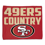 San Francisco 49ers Towel 15x18 Rally Style Full Color Style-0