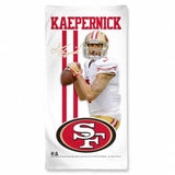 San Francisco 49ers Towel 30x60 Beach Style Colin Kaepernick Design CO - Team Fan Cave