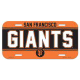 San Francisco Giants License Plate Plastic - Special Order