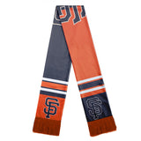 San Francisco Giants Scarf Colorblock Big Logo Design - Team Fan Cave