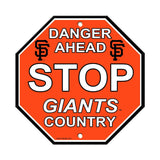 San Francisco Giants Sign 12x12 Plastic Stop Style - Special Order - Team Fan Cave