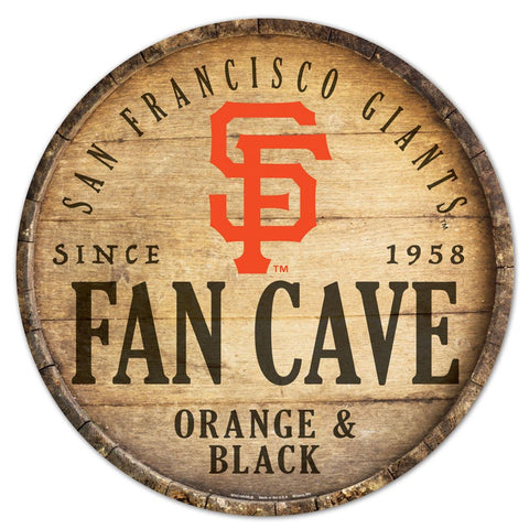 San Francisco Giants Sign Wood 14 Inch Round Barrel Top Design-0