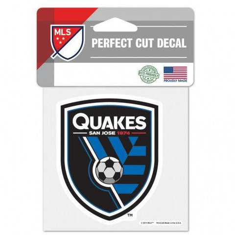 San Jose Earthquakes Decal 4x4 Perfect Cut Color - Team Fan Cave