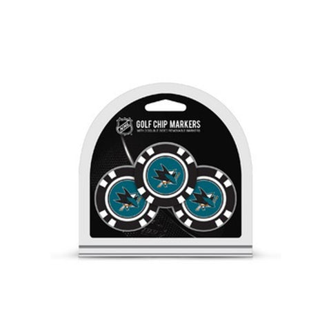 San Jose Sharks Golf Chip with Marker 3 Pack-0