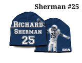 Seattle Seahawks Beanie Lightweight Richard Sherman Design - Team Fan Cave