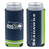 Seattle Seahawks Can Cooler Slim Can Design