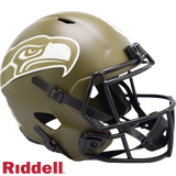 Seattle Seahawks Helmet Riddell Replica Full Size Speed Style Salute To Service-0