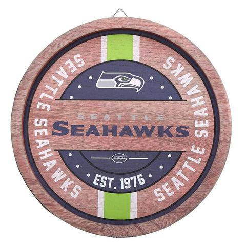 Seattle Seahawks Sign Wood Barrel Design - Team Fan Cave