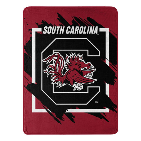 South Carolina Gamecocks Blanket 46x60 Micro Raschel Dimensional Design Rolled