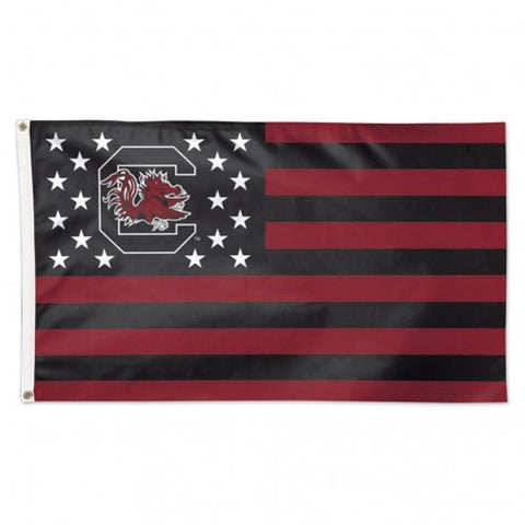 South Carolina Gamecocks Flag 3x5 Deluxe Style Stars and Stripes Design-0