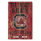 South Carolina Gamecocks Sign 11x17 Wood Slogan Design-0