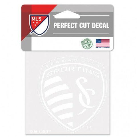 Sporting Kansas City Decal 4x4 Perfect Cut White - Team Fan Cave