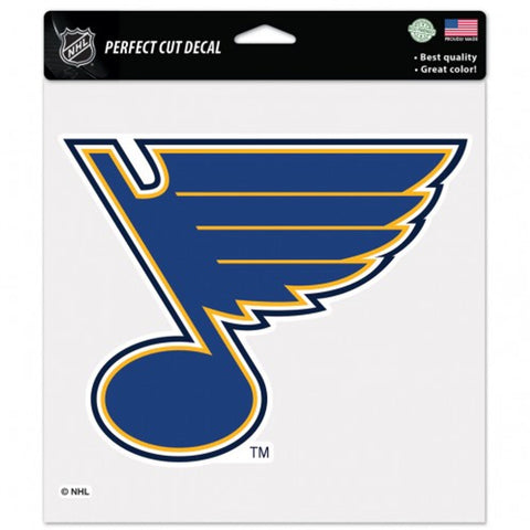 St. Louis Blues Decal 8x8 Perfect Cut Color-0